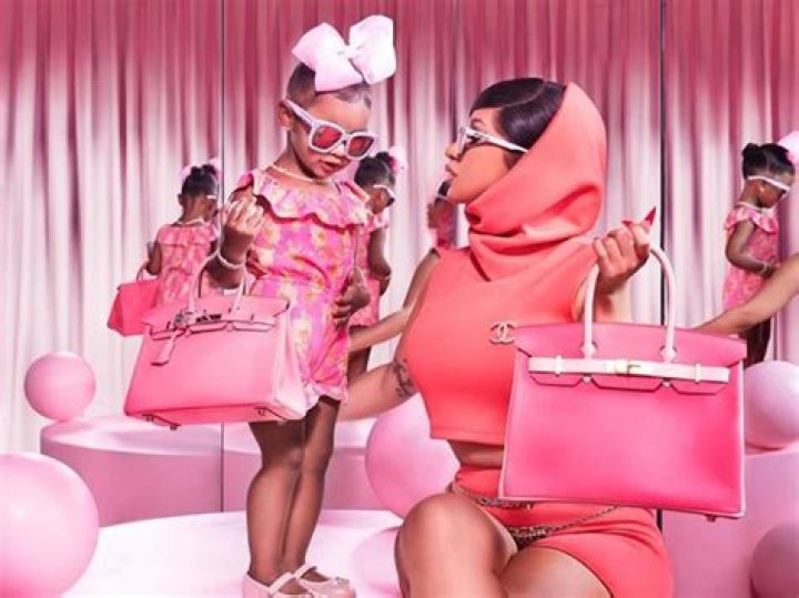 Cardi B’s Daughter Kulture Gets Blue Slime All Over Her Dolce & Gabbana Christmas Skirt — Kids Will Be Kids!